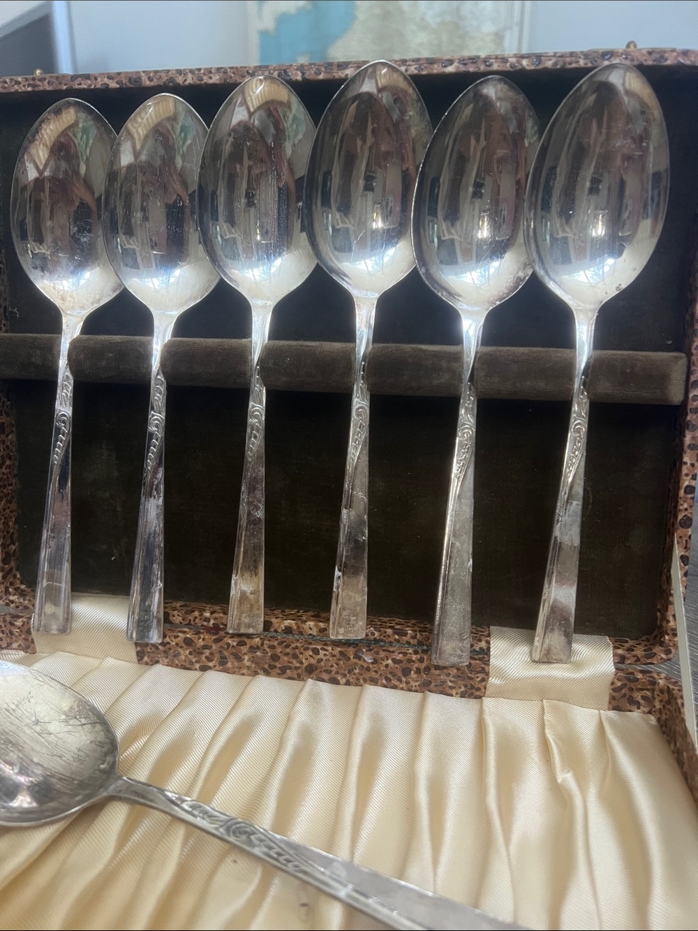 Classic English Antique Silver Serving Spoons -